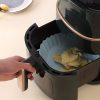 Tapadásmentes Szilikon Air Fryer Sütőforma (fekete)