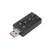 Hangkártya USB 7.1 mikrofon fejhallgató csatlakozóval